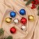Set of balls plastic D-4 cm, 8 pcs "Classic gloss" mix