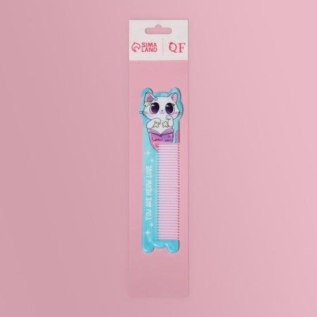 Расчёска фигурная «Кошка-русалка», 14,7 × 3,8 см-3