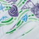 Curtain for the bathroom "shell", 180 × 180 cm, white color