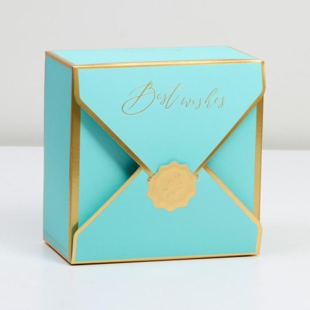 Gift box, packaging, Blue Lagoon, 14.5 x 14.5 x 8 cm-1