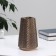 VAZ Coramics Table "Abner" zigzag, d = 5cm h = 17 cm, brown