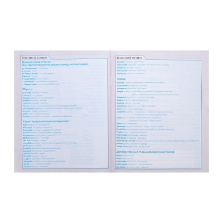 Diary for the music school "Alone with music", cover coated cardboard, two -tone block, 48 sheets-10