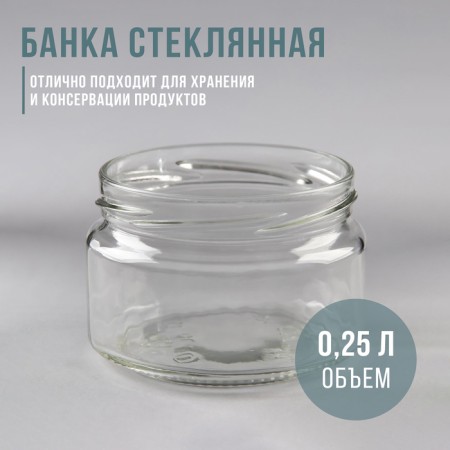 Glass Bank, 250 ml, TO-82 mm