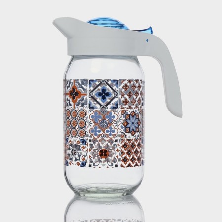 Glass jug "mosaika", 1 liter-1