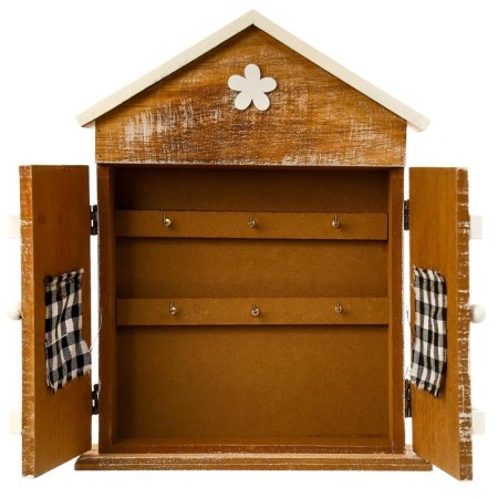 Klyuchnitsa tree 6 hooks "House with heart shutters" 29.5x22.5x6 cm-11