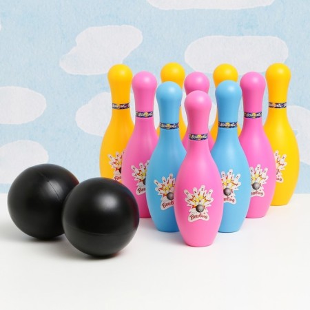 Set of game "Bowling" 10 kegley, 2 balls