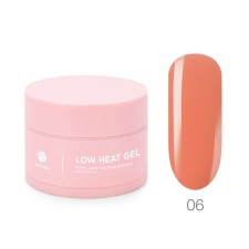 Low -temperature single -phase color gel Adricoco Low Heat, No. 06 salmon, 30 ml