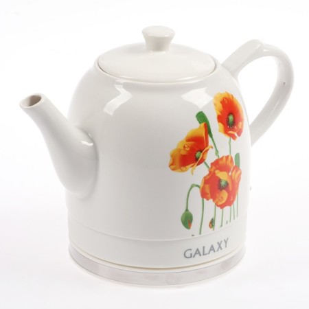 Electric kettle Galaxy Gl 0506, ceramics, 1.4 l, 1400 watts, white
