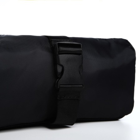 Youth bag with zipper, black color-4