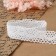 Knitted lace, 26 mm × 10 ± 1 m, white color