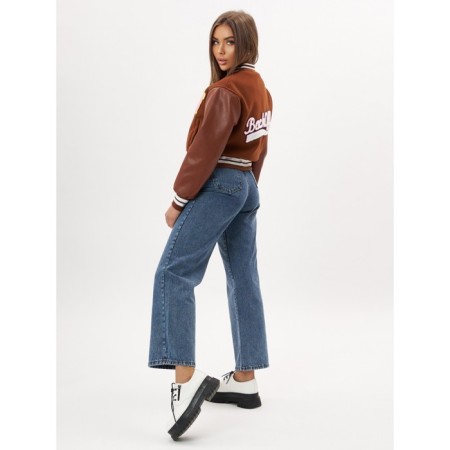 Brown Bomber leather bomber, size 48-6