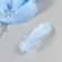 A set of feathers of the goose 13-18 cm, 20 pcs, light blue