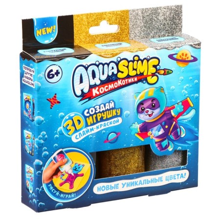 Set for the manufacture of figures from colored gel, gold-serebly-2