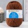 Yarn "Winter option" 95% implements, 5% acrylic volume 100m/100g (416-sv. Brown)