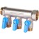 Collector Stout SMB 6211 341203, 1/2 ", 3 exits, with ball valves 3/4", blue pens