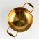 Stear, d = 18 cm, h = 6, thickness 1 mm, 201 steel, gold color
