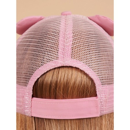 Children's cap, size 51-52, pink color-3