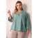 Female blouse, size 50, green color