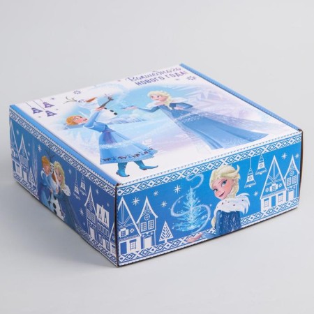 Gift box "New Year" 24.5x24.5x9.5 cm, cold heart-2