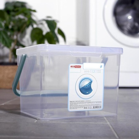 Container for washing powder, 5.3 l, the color is transparent