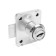 Furniture lock, galvanized, 2 English keys