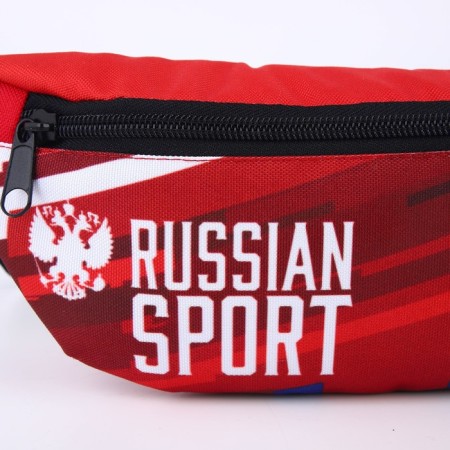 Bag on the belt "Power Sport", 32 x 8 x 15 cm, lightning department, red-4