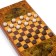 NARDS "TAARIT WOLL", wooden board 40 x 40 cm, with a field for playing checkers