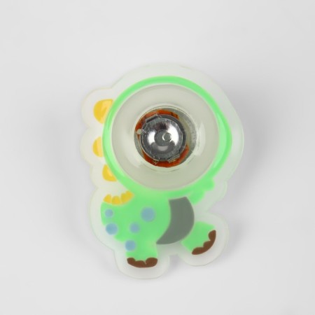 Silicone strip “dinosaur”, luminous, 5.5 × 4 cm, green color-3