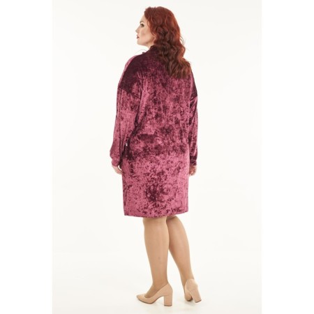 Women's dress, size 58, pink color-2