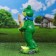 Garden figure "Frog with a sign" My cottage "42cm