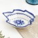 Saladnik "wedge leaf", 15 x 14 x 4 cm, gzhel, cobalt