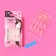 Frolling nails "colored jacket", 24 pcs, adhesive plates, almond shape, glossy pink/white color
