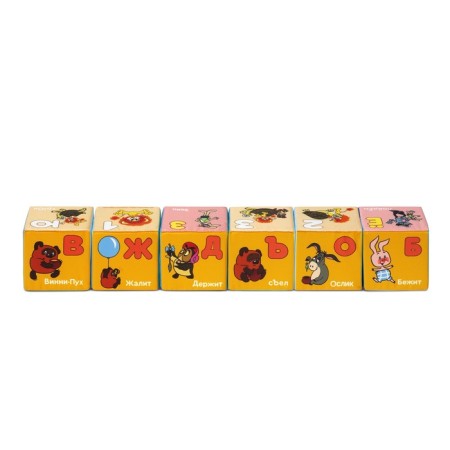 Set of soft cubes "Cartoons", 8*8 cm 944-9