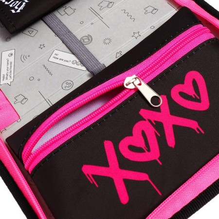 Penal 1 section 140 x 210 x 40 mm, folding pocket and cosmetic bag, fabric, calligrata top content "Bear"-6
