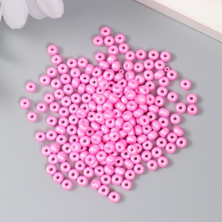 Glass beads 6/0 "warm pink" 15 g-1