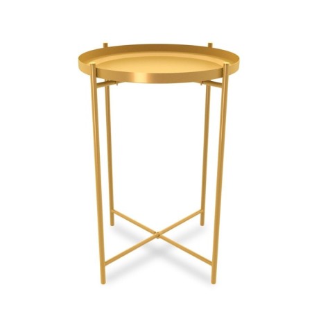 Journal table, 376x376x515, gold