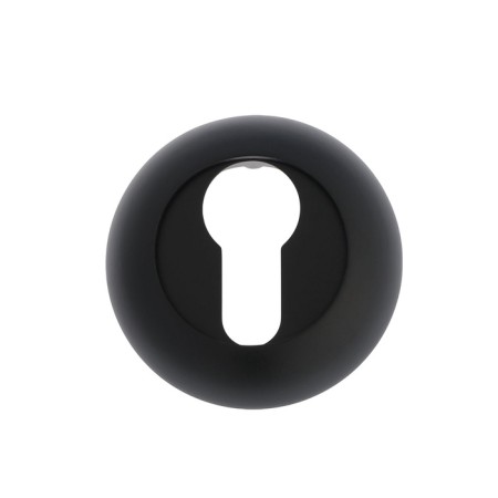 Lockland cylinder lining, round d = 53 mm, with fastening, black color black-1