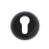 Lockland cylinder lining, round d = 53 mm, with fastening, black color black