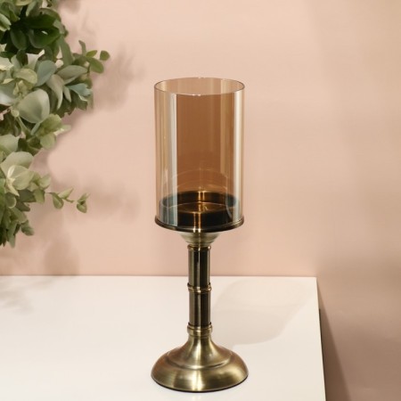 Climber metal, glass "Prince" per 1 candle 12.5 x 12, 5 x 36.5 cm-5