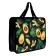 Folder with A4 handles, 330 x 260 x 75 mm, plastic, pens, Calligrata "Avocado"