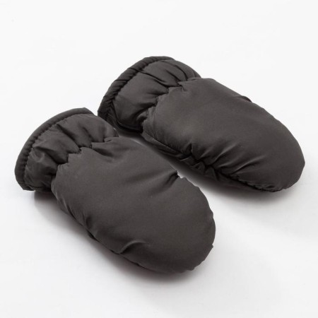 Mittens of winter children's minku, ts. Khaki, river 15