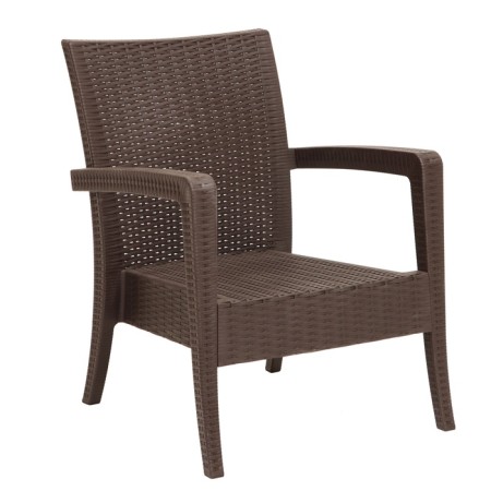 Rattan Ola Dom-Crimery Armchair Brown