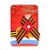 Georgievskaya tape "Happy Victory Day" Red Flower