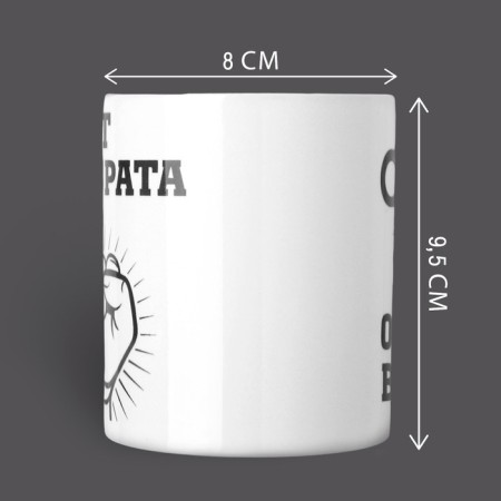 Ceramic mug "Brother for brother", 320 ml, white color-1