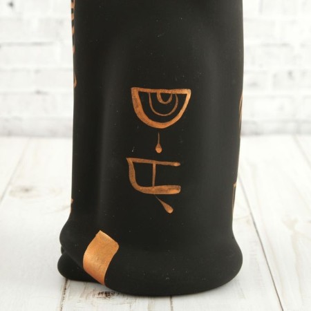 Figure "Cat Egyptian" Black painting 10x10x41cm-7