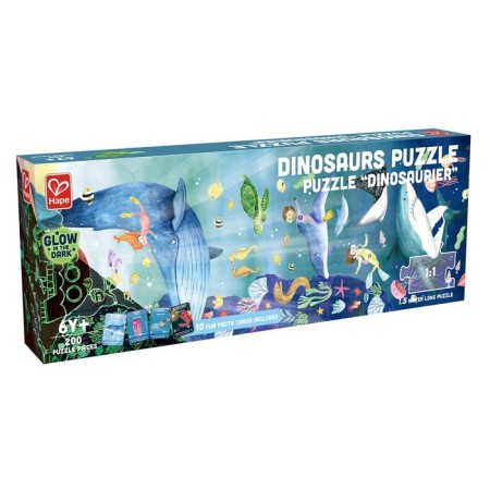 Puzzle for children "Ocean Life", glowing in the dark, 200 elements, 150 cm-1