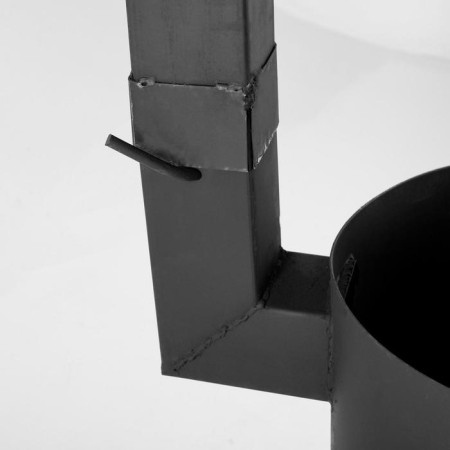 Bake under a cauldron 12 l, with a chimney, with a door and removable legs-5