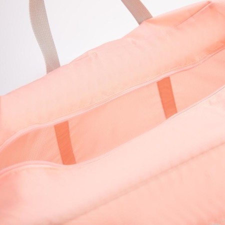 The bag is road, folding, lightning department, suitcase holder, outer pocket, pink color-3