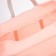 The bag is road, folding, lightning department, suitcase holder, outer pocket, pink color