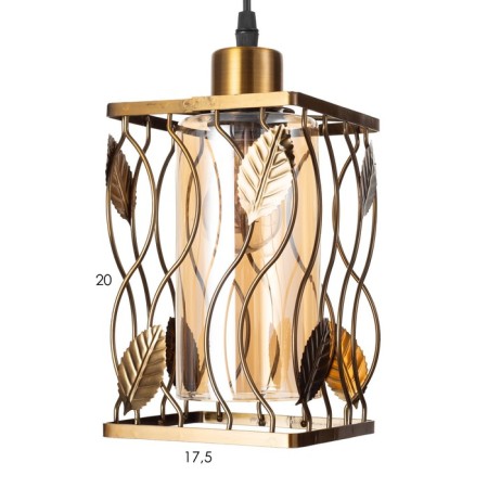 Lamp Bayerlux "Leaves" E27 40W copper 17x17x22 cm-4